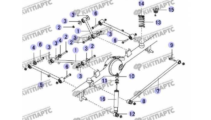 Задняя подвеска F1 (Российская сборка) Great Wall Safe (SUV G5)