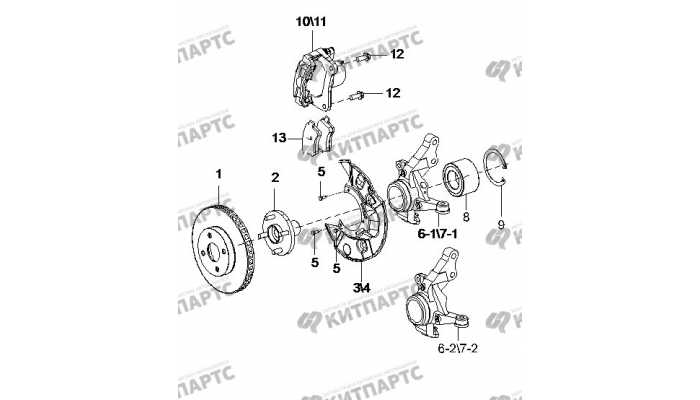 Тормоз передний BYD F3 (F3R)