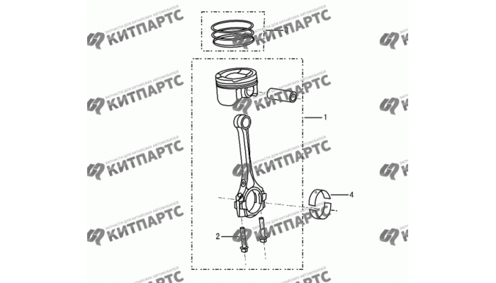 Поршневая группа Dong Feng H30 Cross