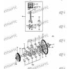 Поршень, коленвал и маховик 2.0 MT