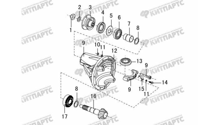 Редуктор заднего моста Great Wall DW Hower H3