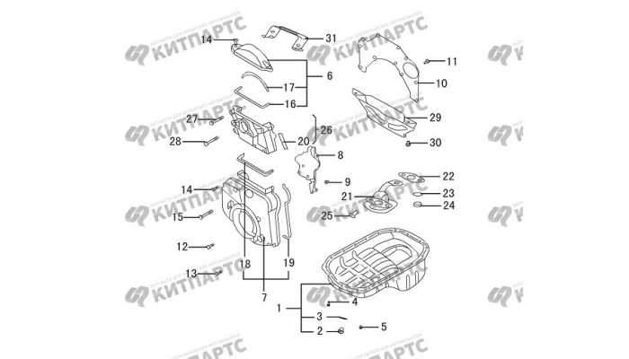 Картер масляный, крышки двигателя Great Wall Hover H3 New