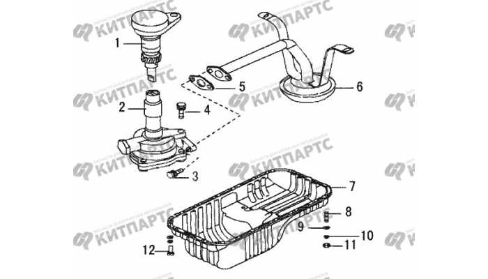 Насос масляный, картер. маслоприёмник Great Wall Wingle 3