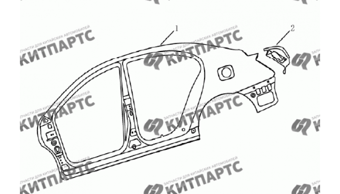 Боковина кузова (седан) Geely