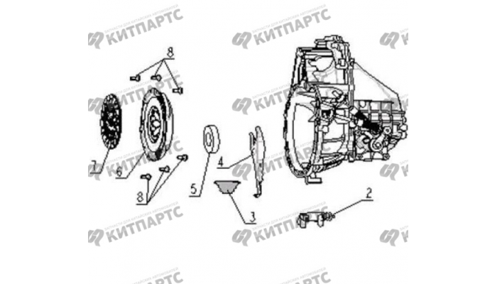 Сцепление (S160) Geely Otaka (CK)